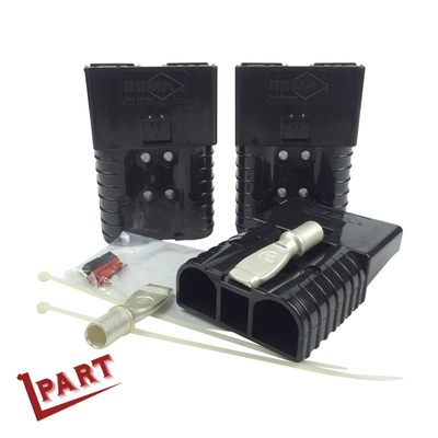 negro del enchufe SRE320 del conector del cargador de batería de la carretilla elevadora de 600V 320A