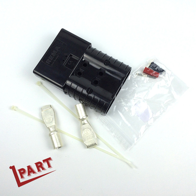 negro del enchufe SRE320 del conector del cargador de batería de la carretilla elevadora de 600V 320A