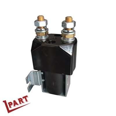 Las partes de las carretillas elevadoras eléctricas son negras, sólidas, contactor de corriente continua SW280B-158 12V