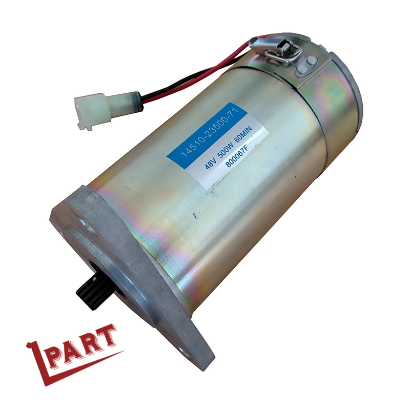 El camión de bifurcación eléctrico 6FB viaja en automóvili el motor 14510-23500-71 de la carretilla elevadora de 48 voltios